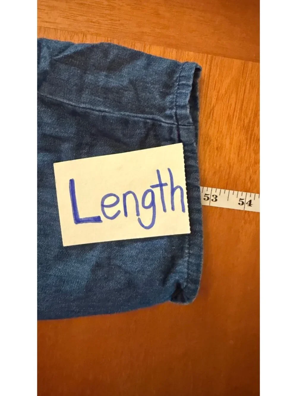 Liz Claiborne Petites Blue Denim Jumpsuit With Belted Waist & Button Front - Siz - Picture 6 of 9